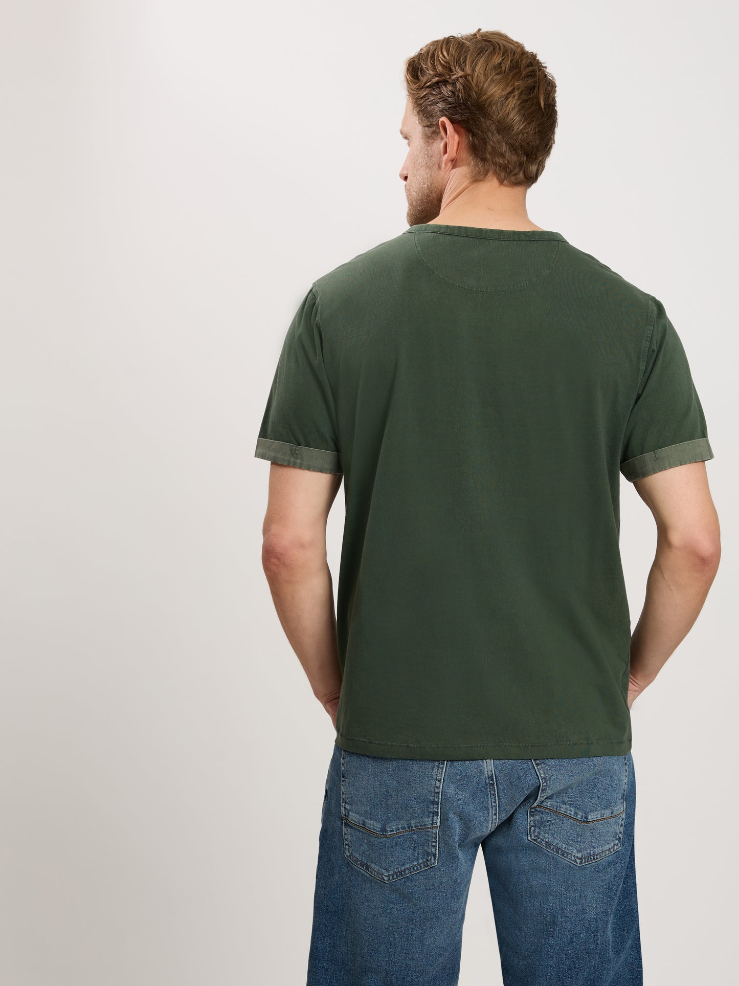 Men's regular t-shirt in khaki
