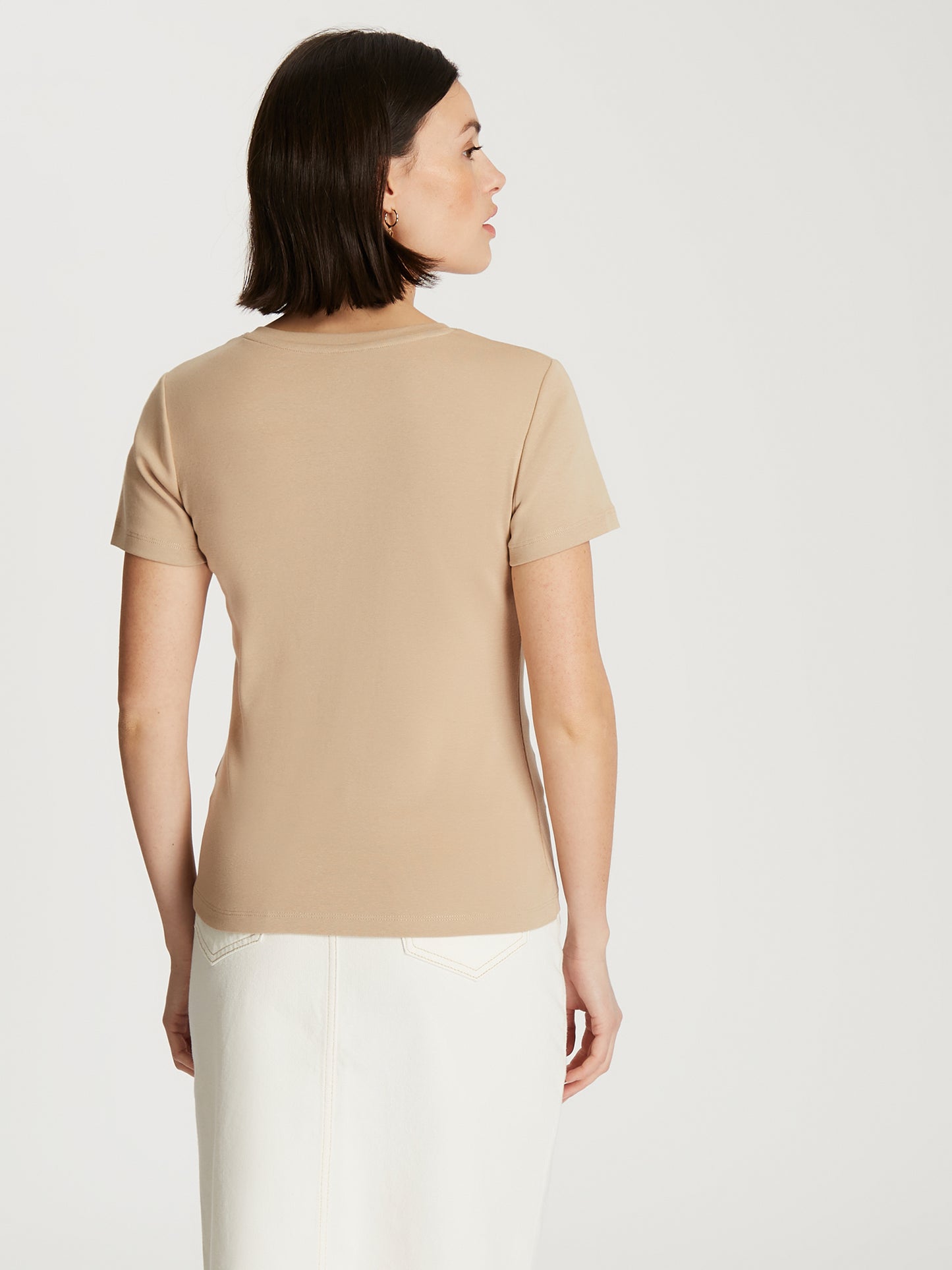 Women's T-shirt in beige