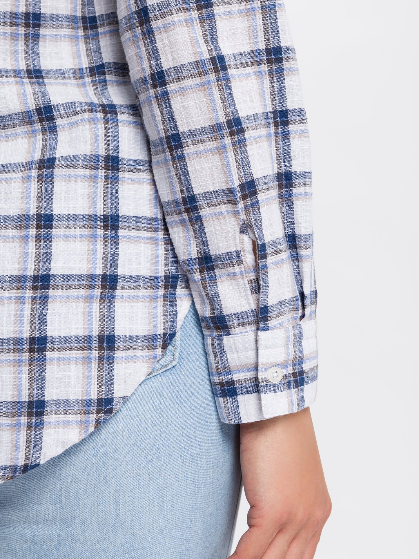 DAMEN CHECKED BLUSE