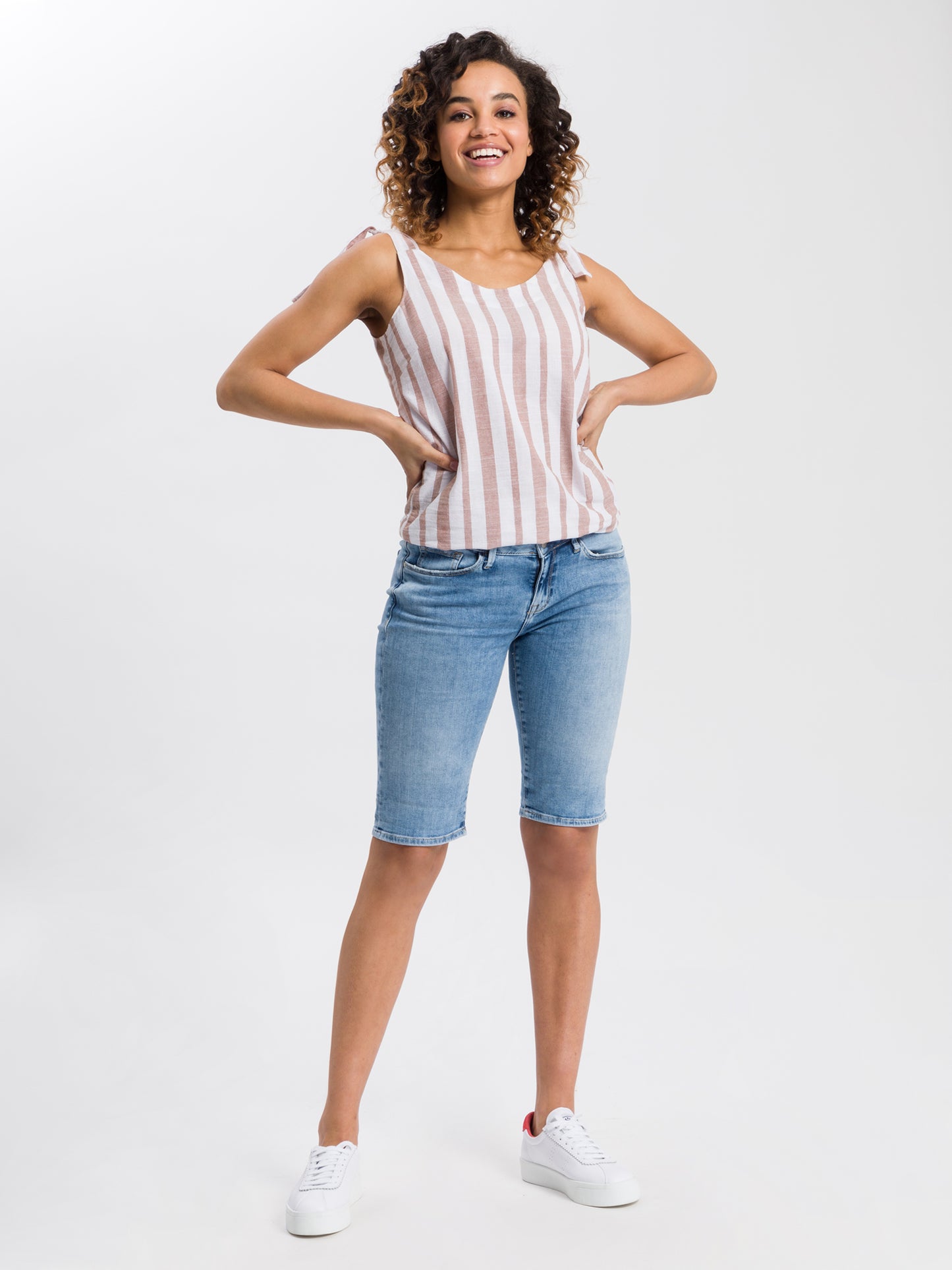DAMEN STRIPED BLUSE