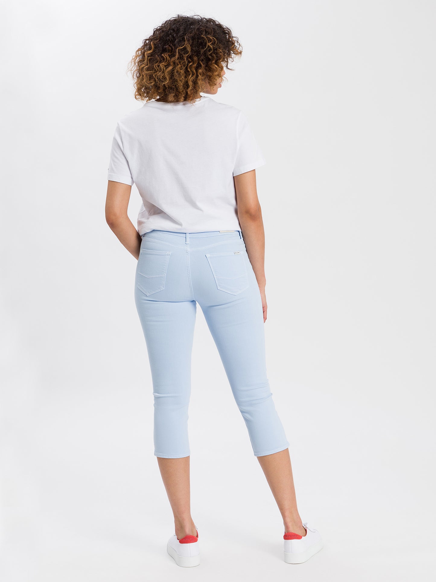 Amber women's jeans Capri light blue