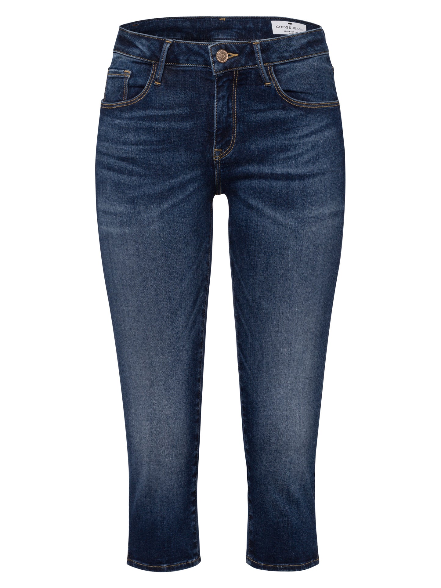 Amber women's jeans Capri dark blue