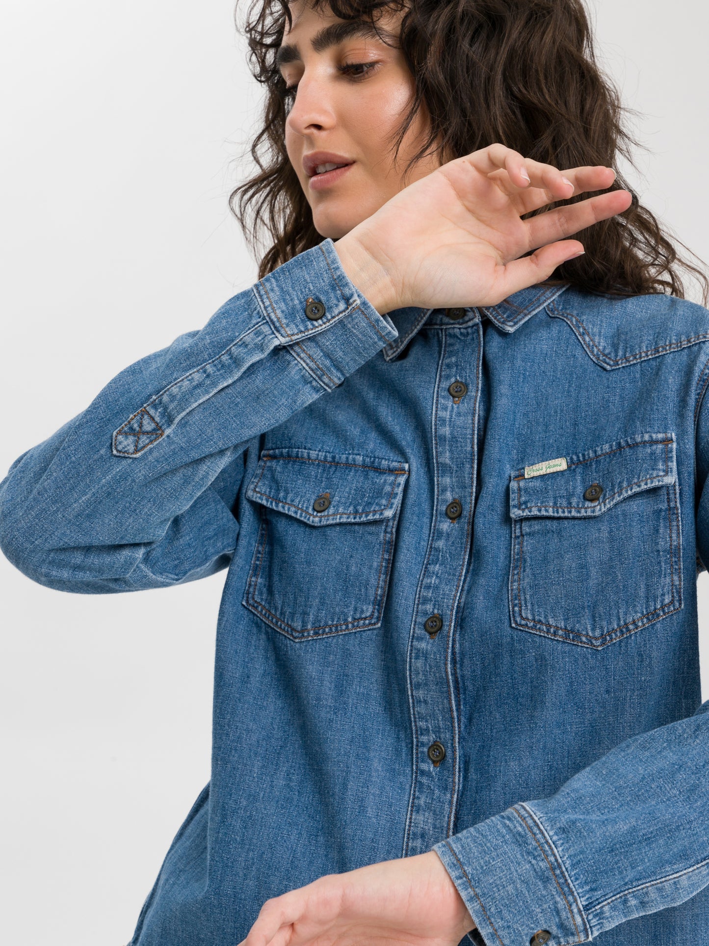 DAMEN JEANS HEMD