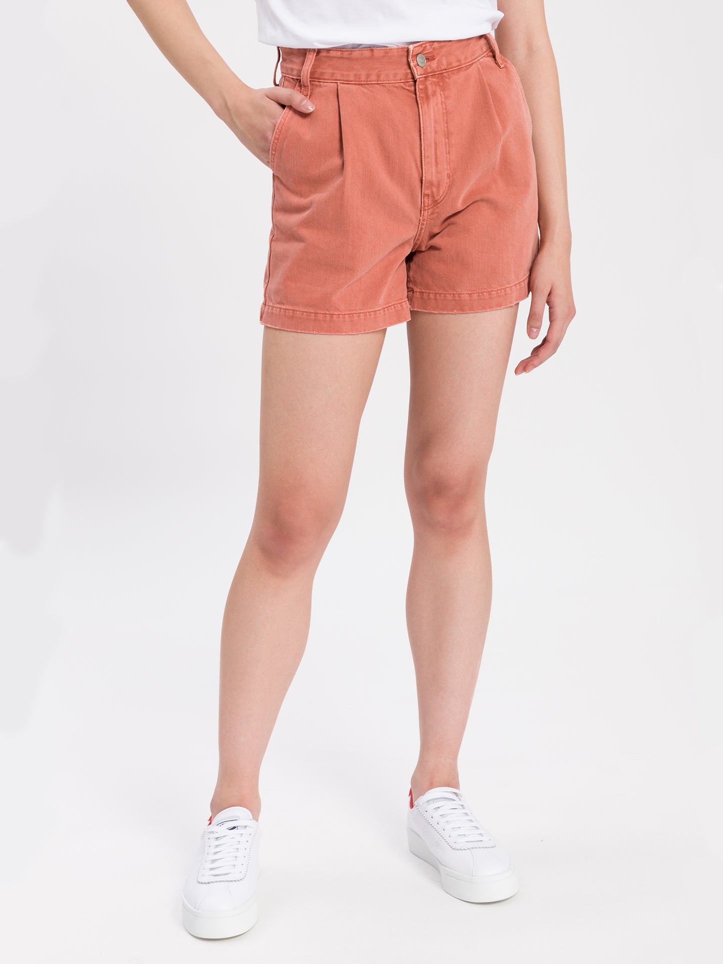 PLEATED CHINO SHORT | DAMEN  SHORTS