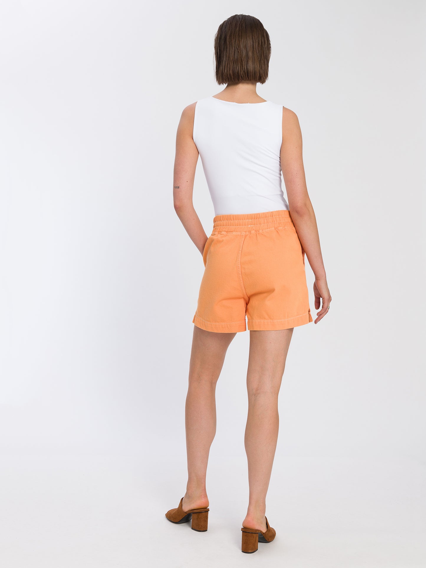 Women's jogger shorts orange