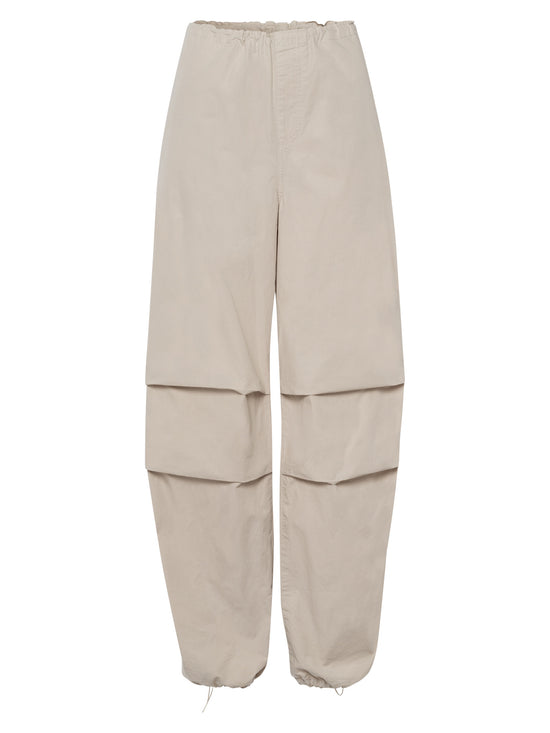 Women's Parachute Pants in beige