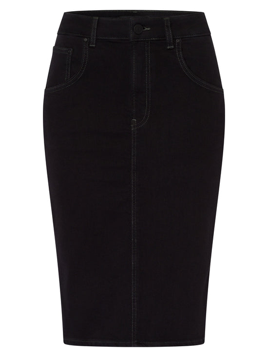 Women's maxi pencil skirt in black