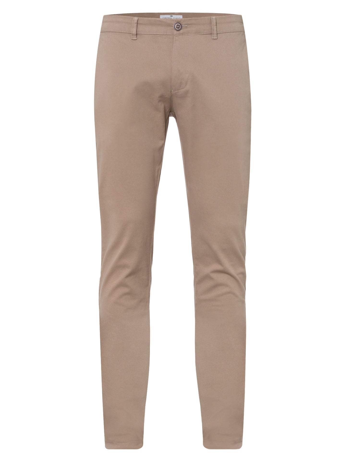 Men's slim tapered fit chinos beige