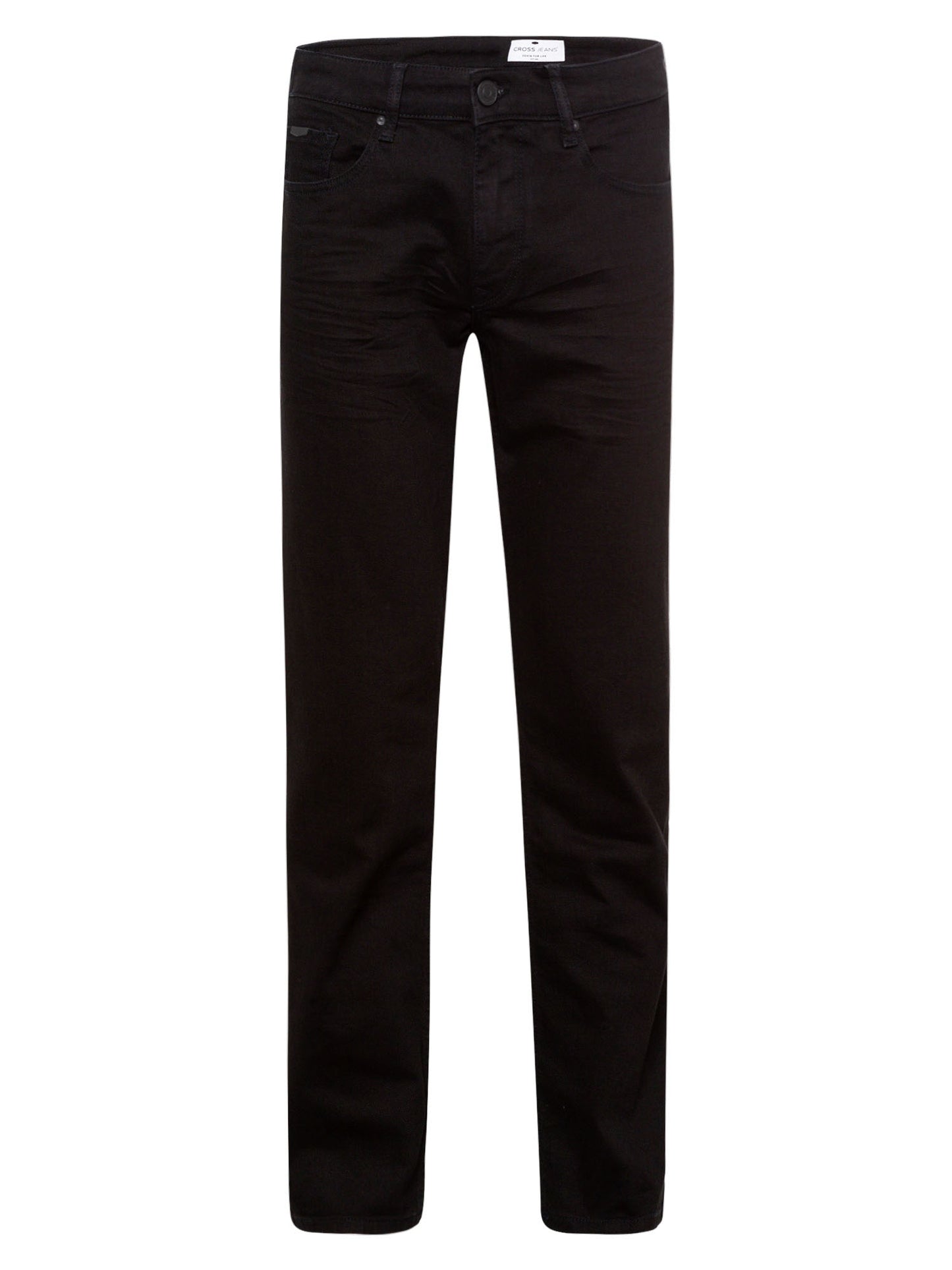 Antonio Men's Jeans Relaxed Fit Regular Waist Straight Leg black