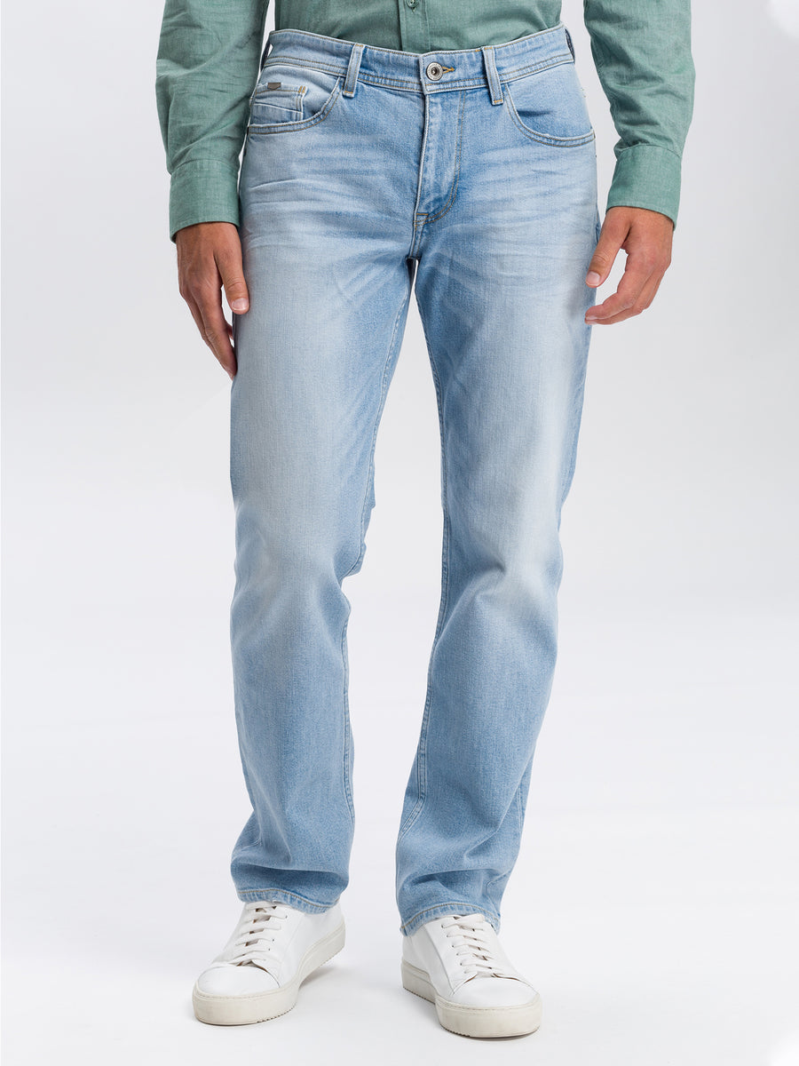 Antonio men's jeans relaxed fit regular waist straight leg light