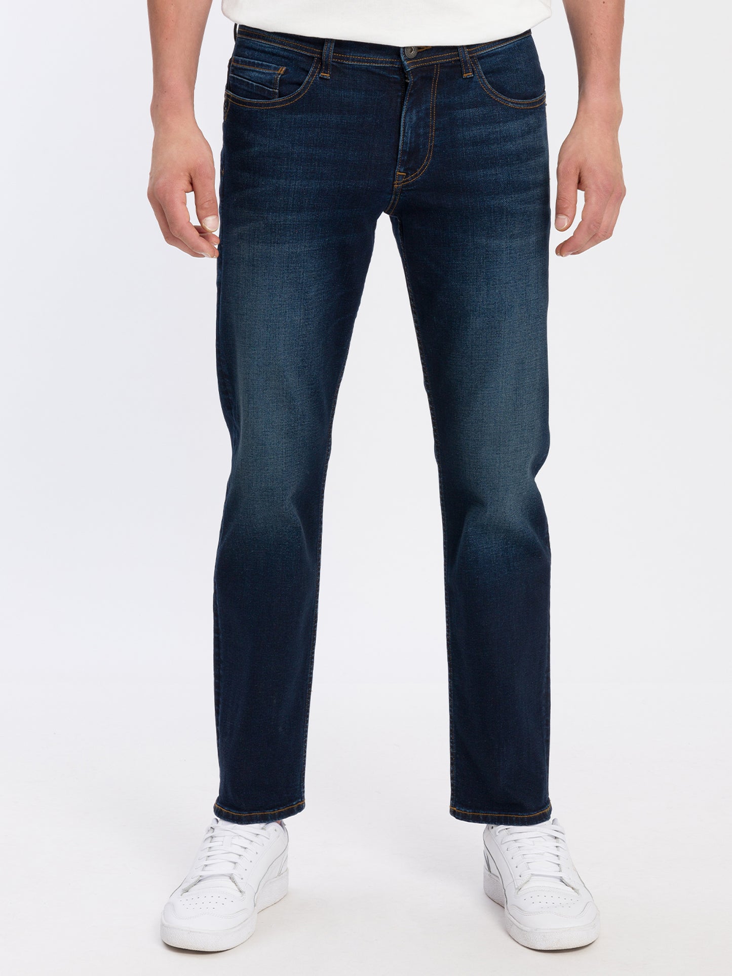 Antonio men's jeans relaxed fit regular waist straight leg blue