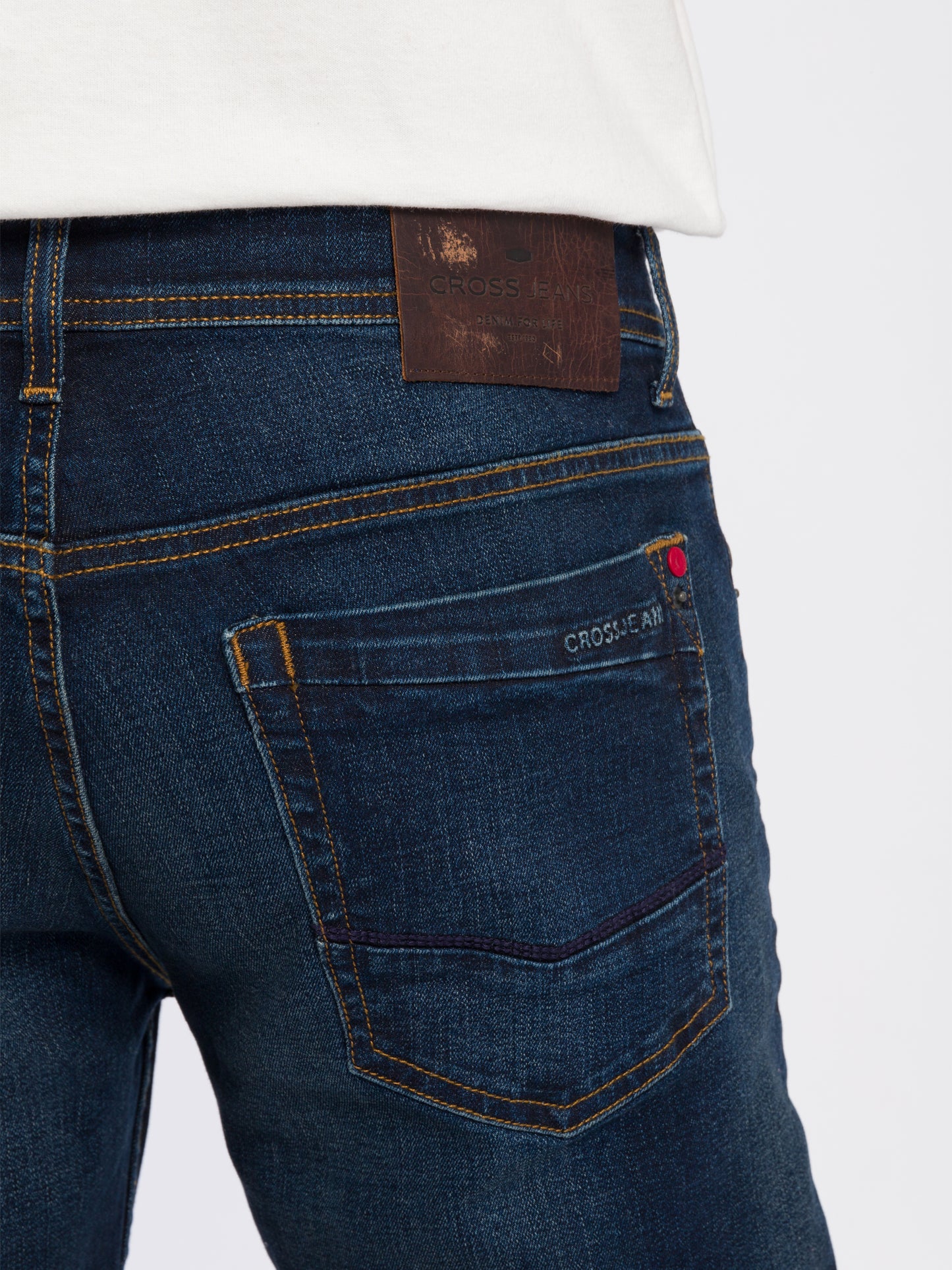 Antonio men's jeans relaxed fit regular waist straight leg blue