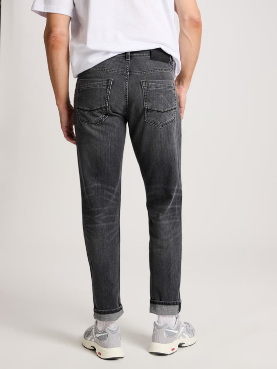 Antonio men's jeans relaxed fit regular waist straight leg anthracite