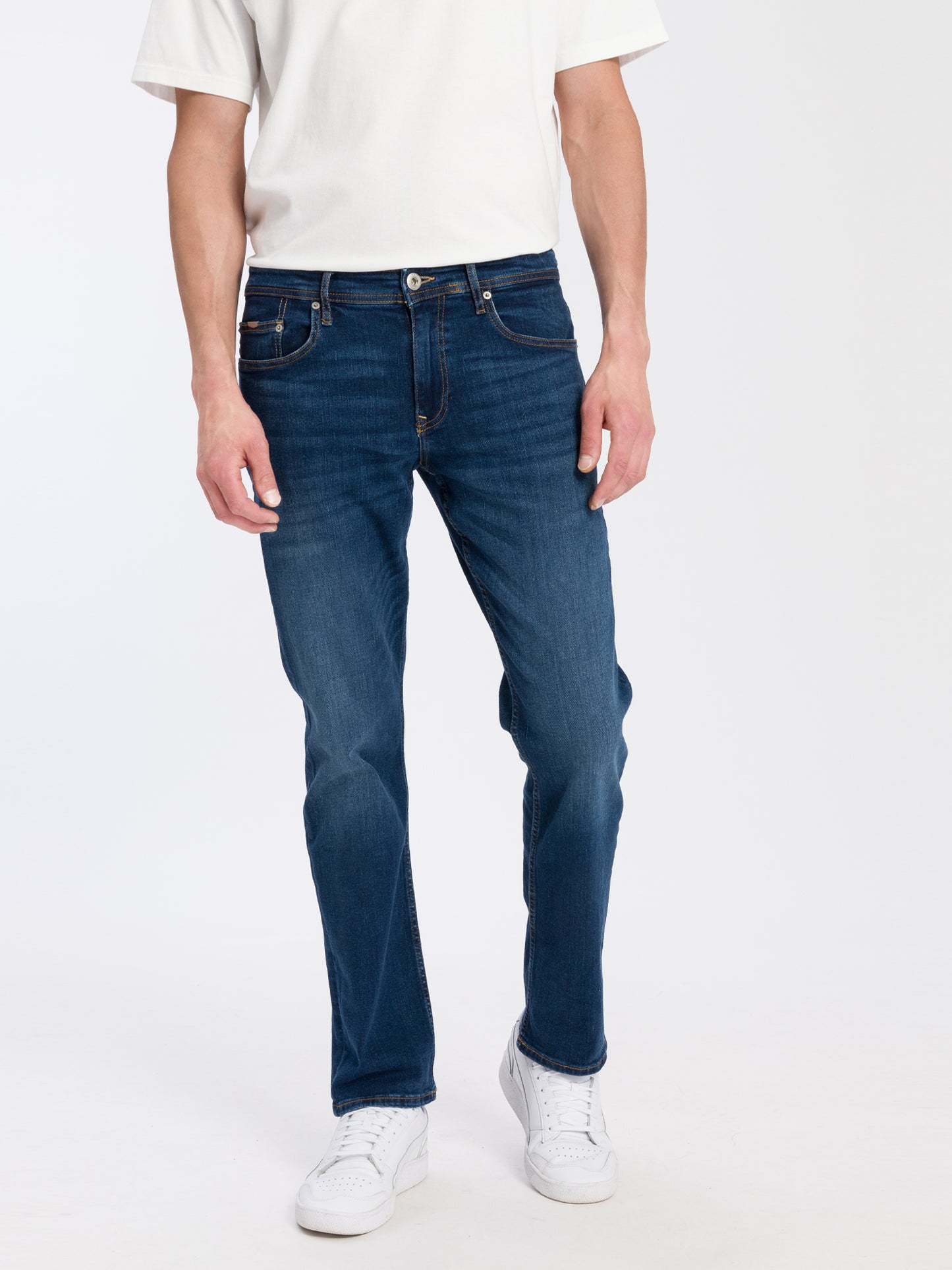 Dylan Herren Jeans Regular Fit Regular Waist Straight Leg blau