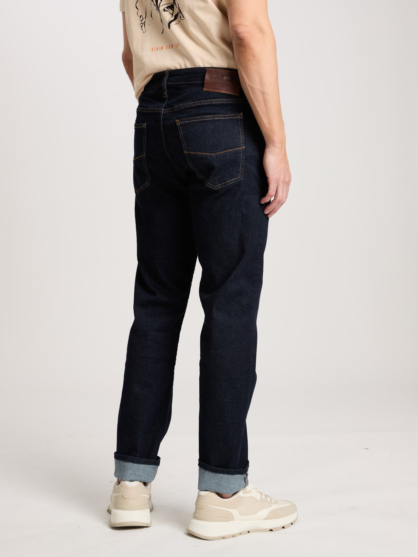 Damien men's jeans slim fit regular waist straight leg rinsed