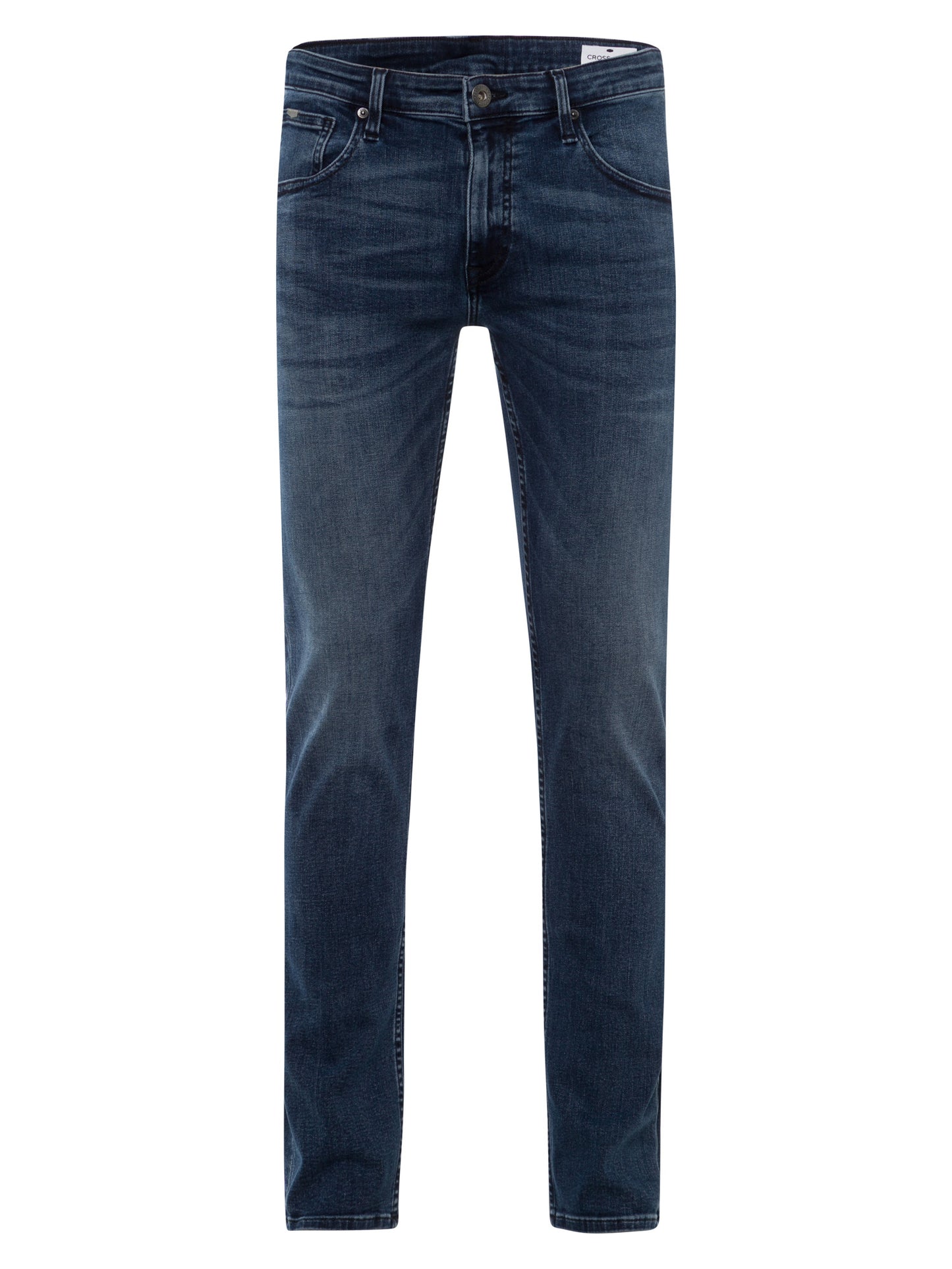 Damien Herren Jeans Slim Fit Regular Waist Straight Leg dunkelblau