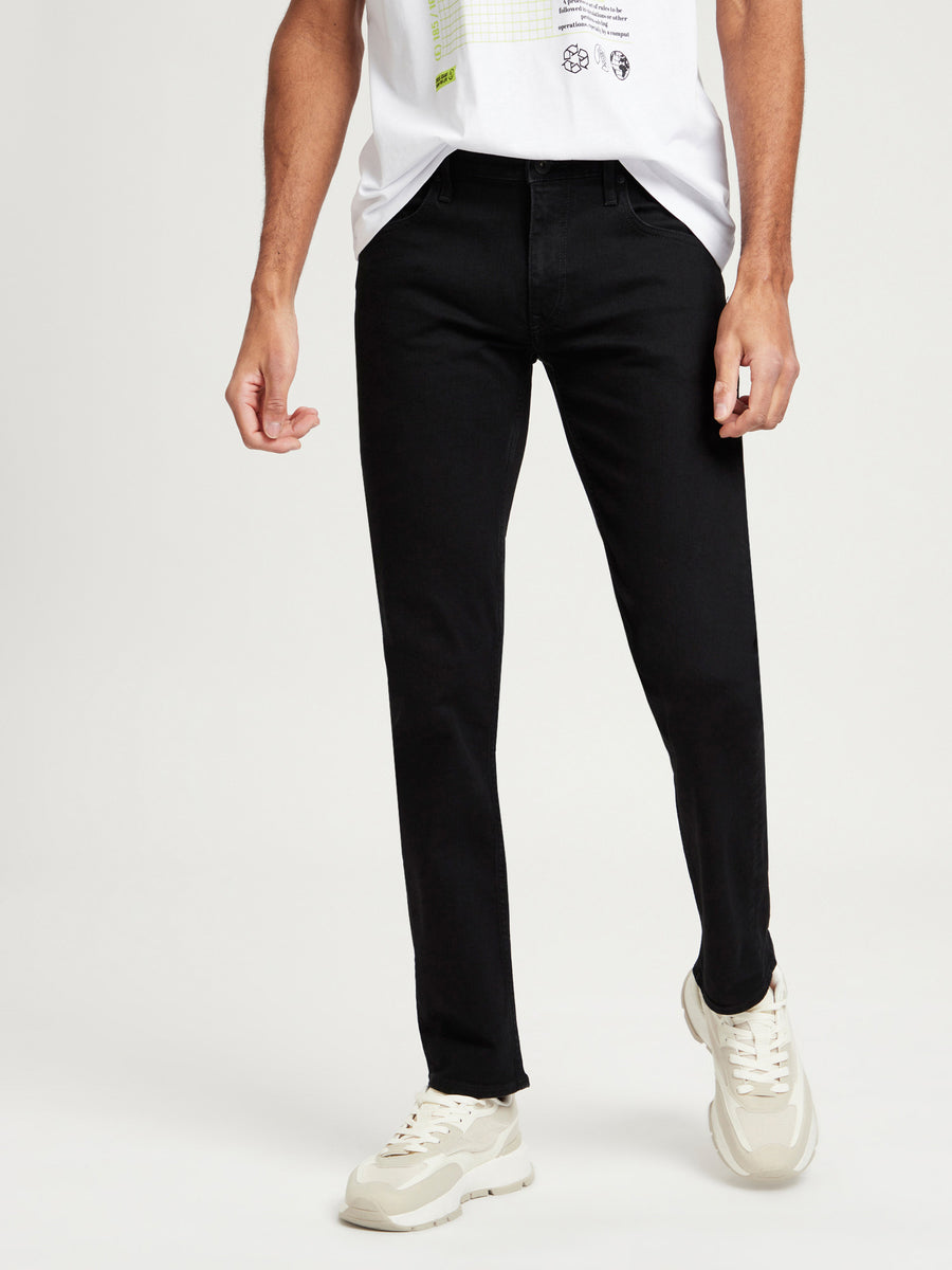 Damien men's jeans slim fit straight leg black – CROSS JEANS