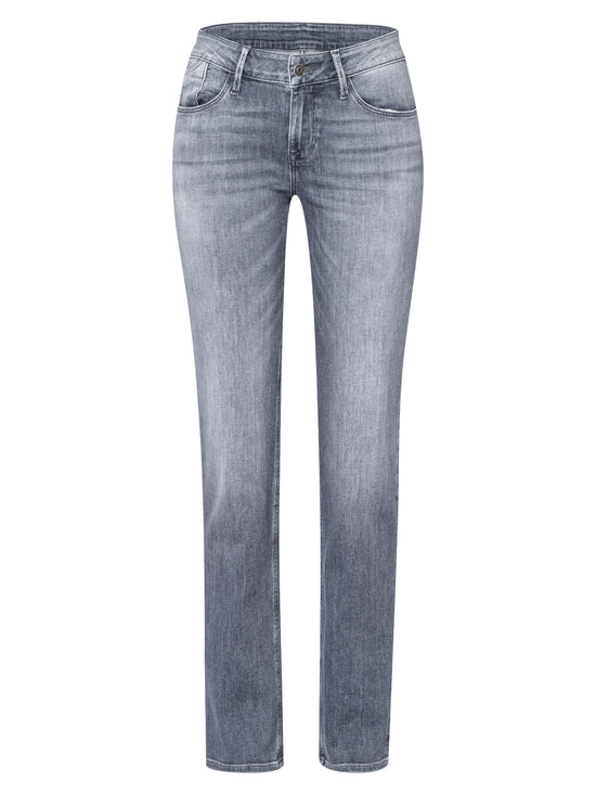 Rose women's jeans regular fit high waist grey