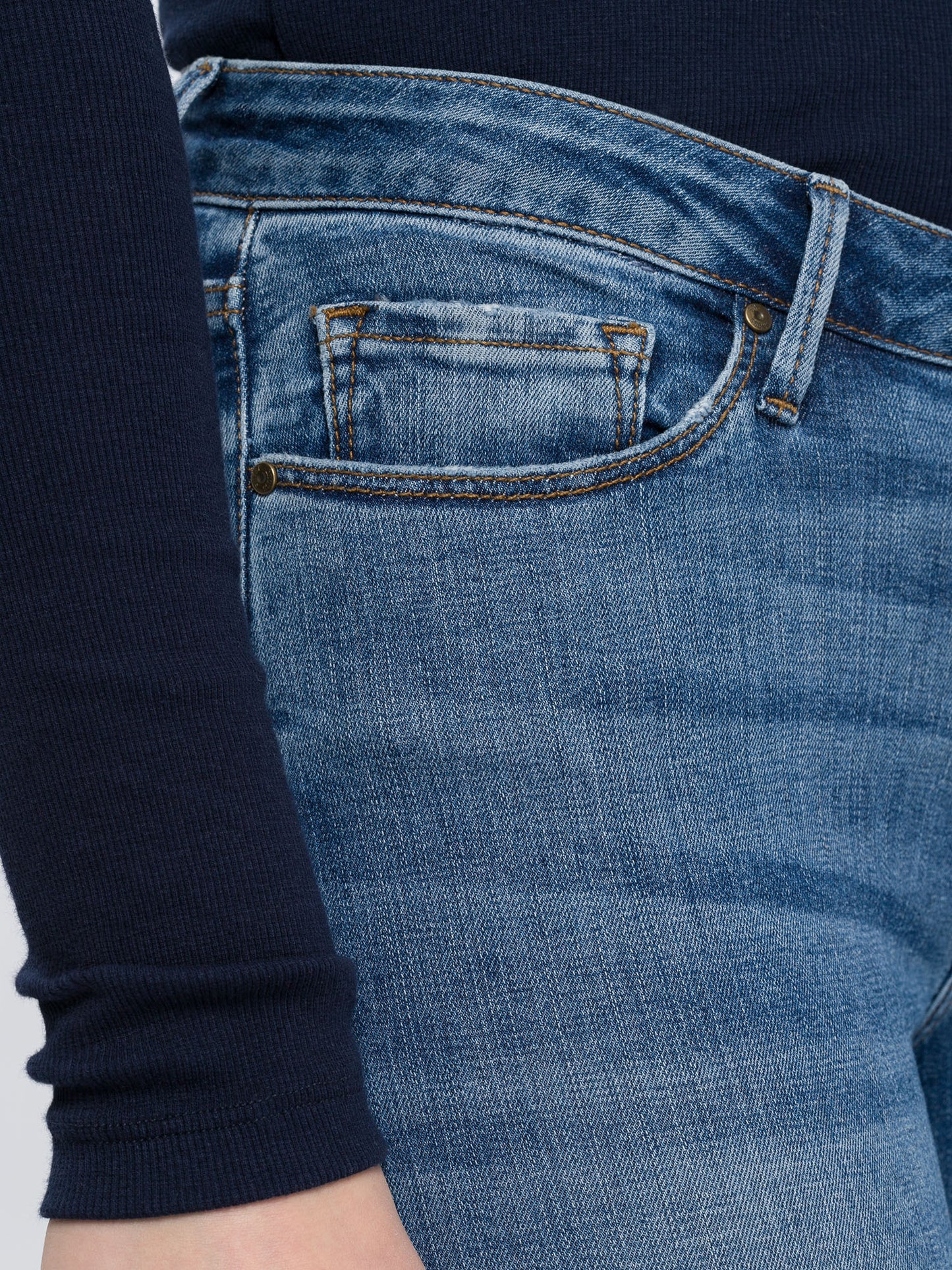 Alan women's jeans skinny fit high waist light blue