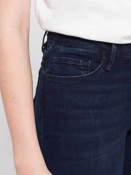 Alan women's jeans skinny fit high waist black-blue