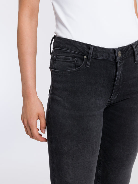 Alan women's skinny fit high waist jeans in grey