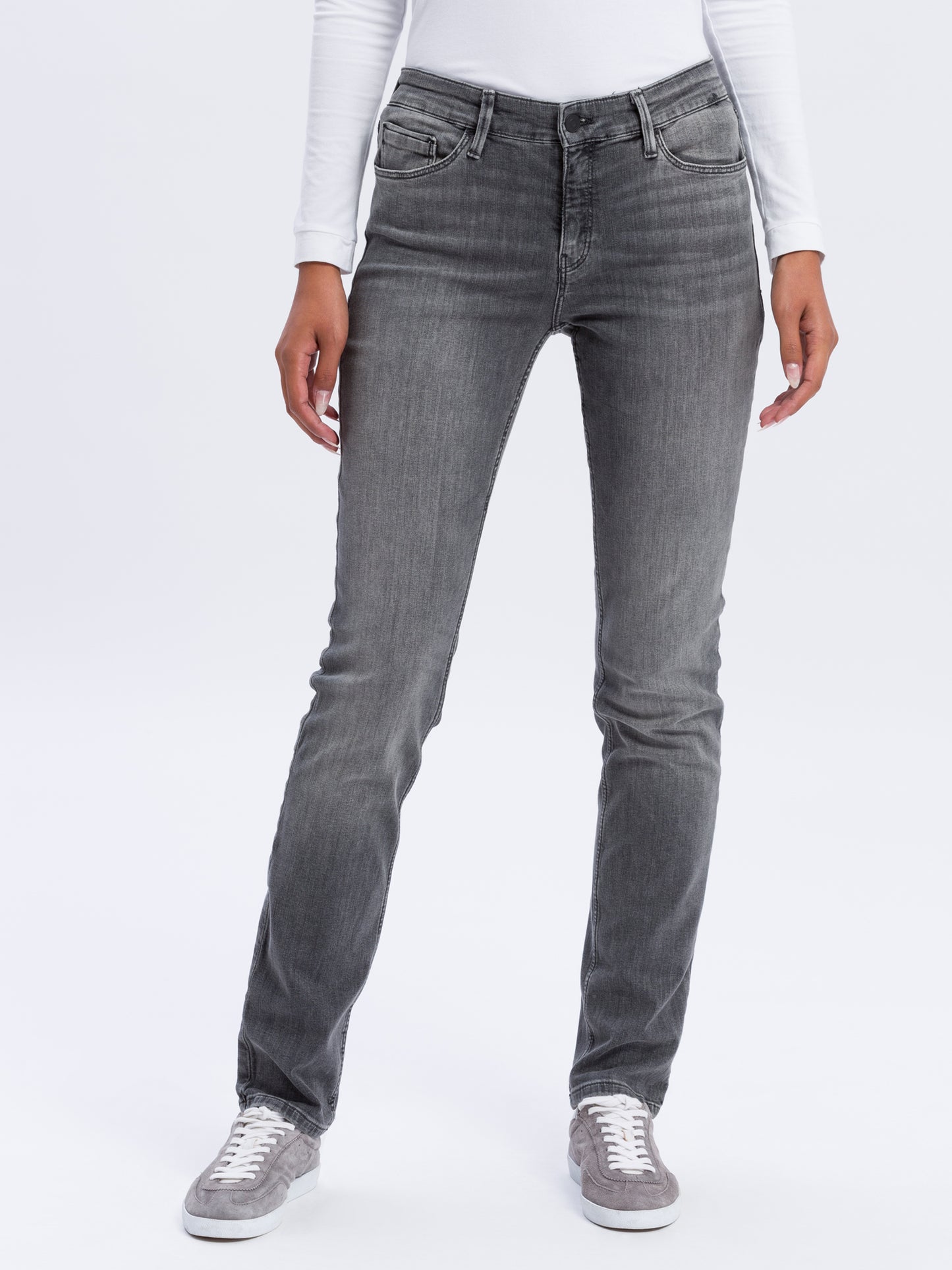 Anya women's jeans slim fit high waist dark grey