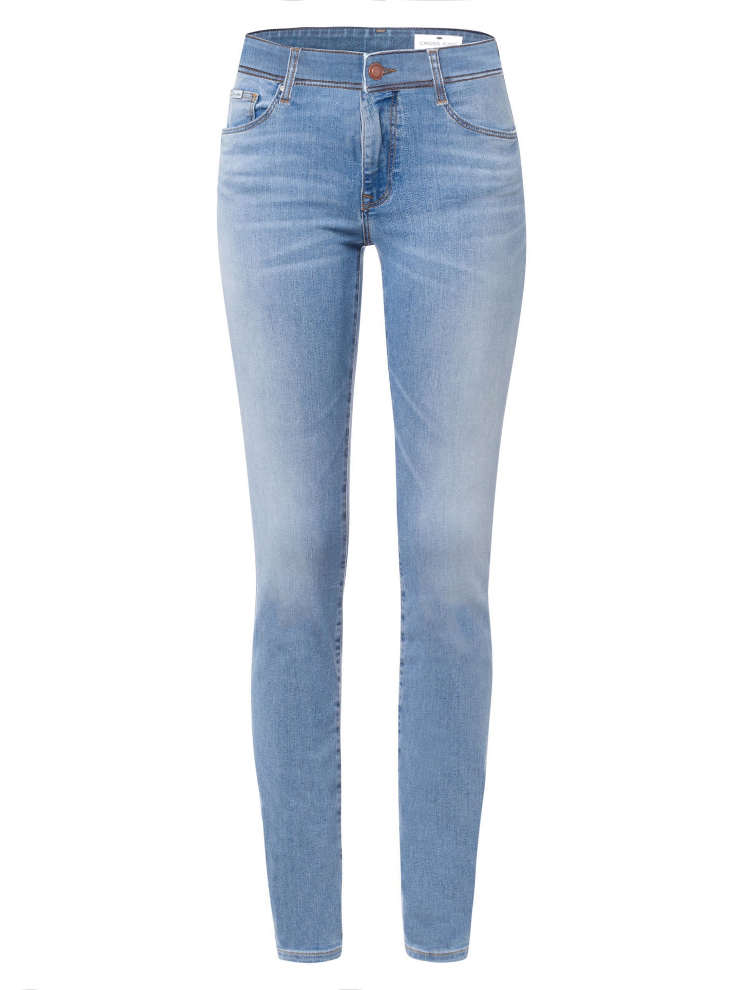 Anya women's jeans slim fit high waist light blue