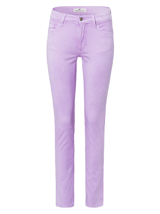 Anya women's jeans slim fit high waist lilac
