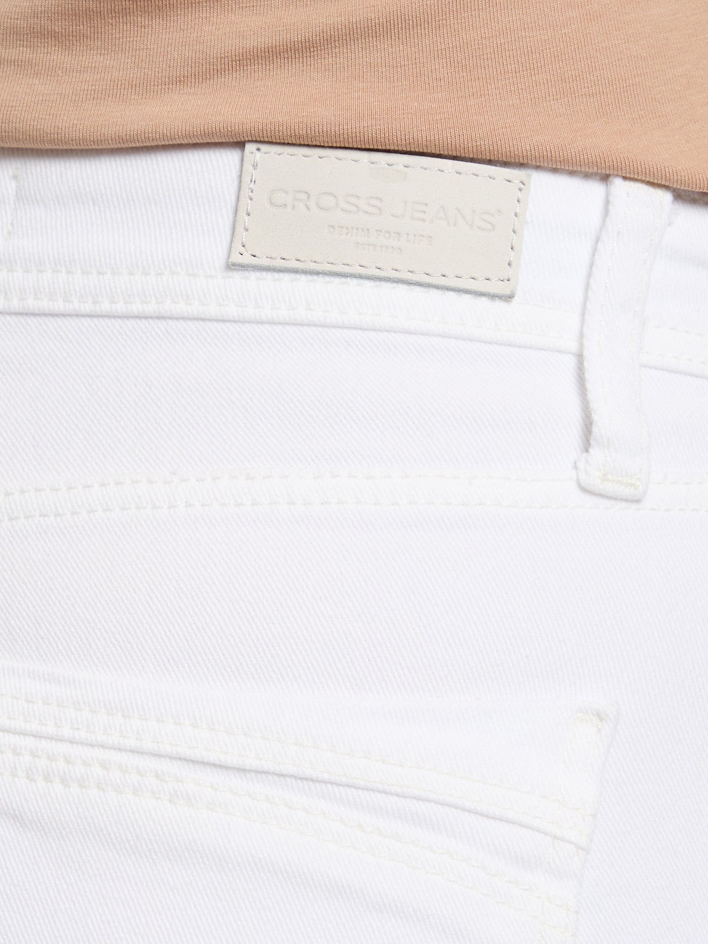 Anya women's jeans slim fit mid waist white