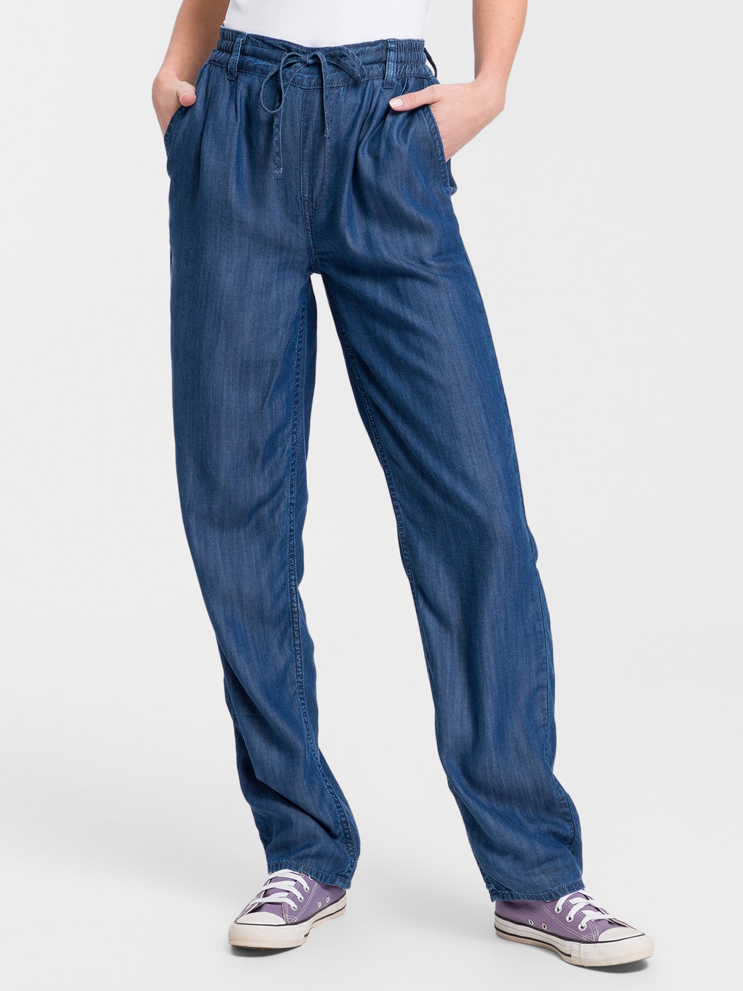 Women's jeans straight fit dark blue