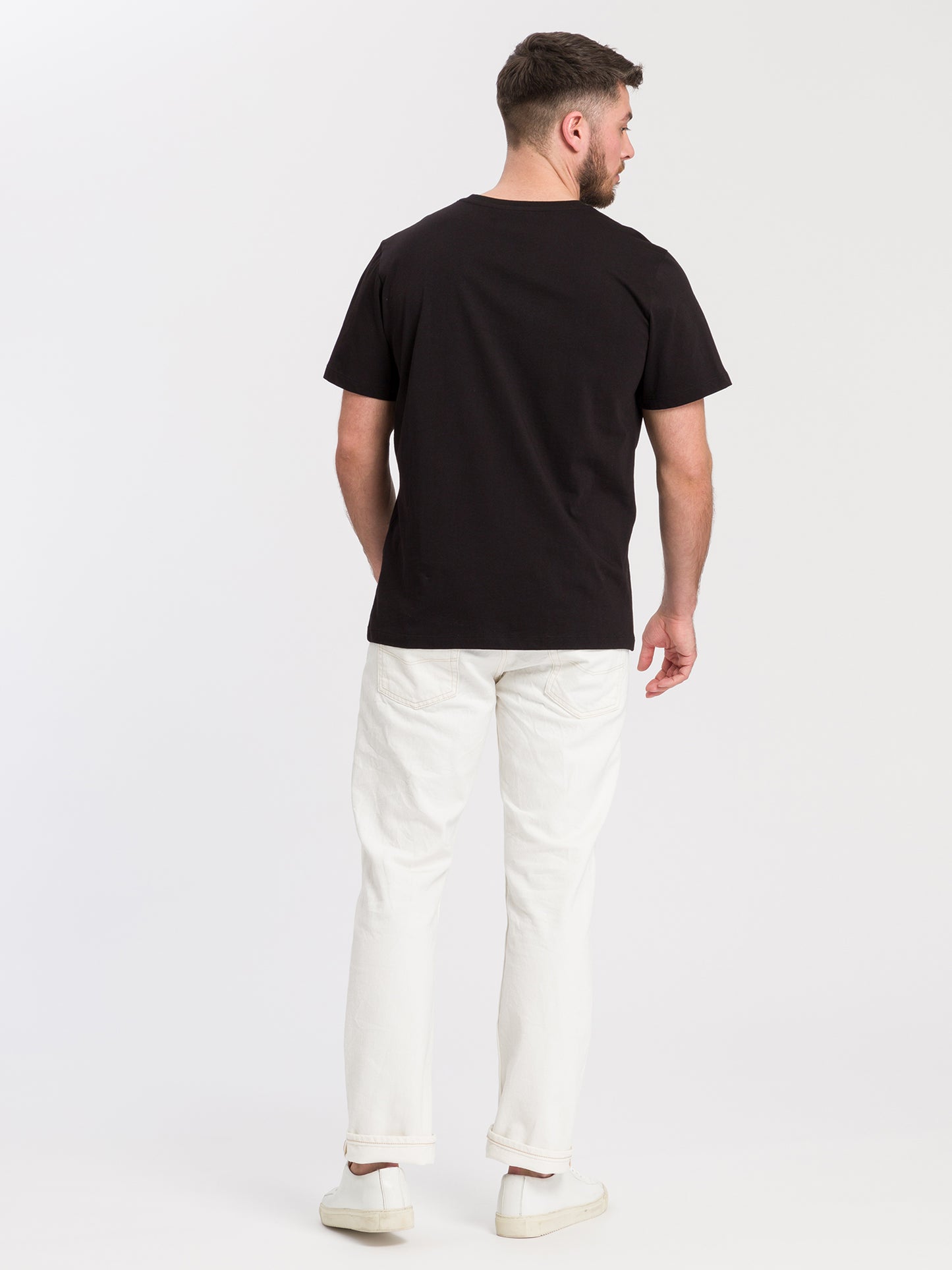 Men's regular print t-shirt black