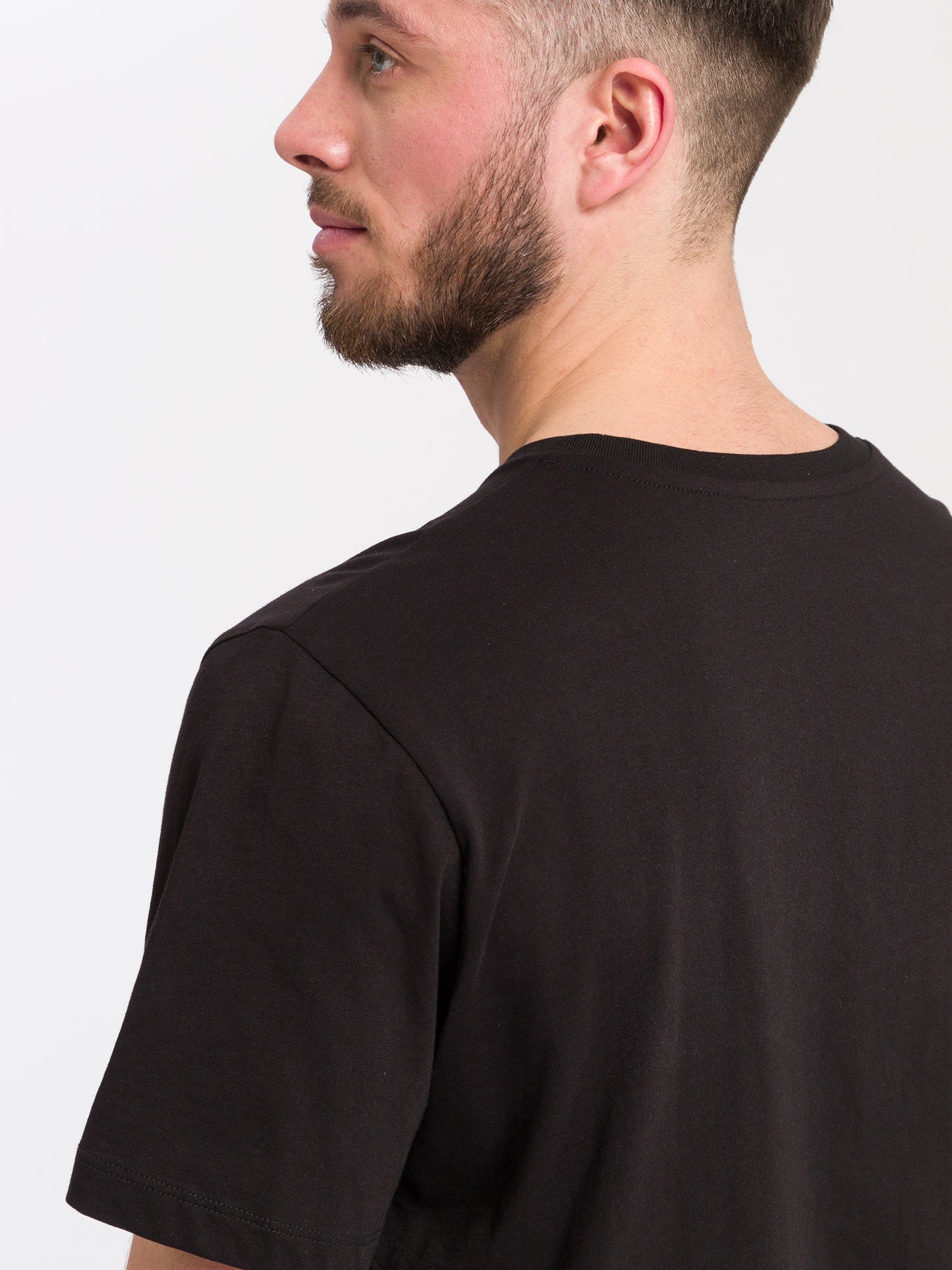 Men's regular print t-shirt black
