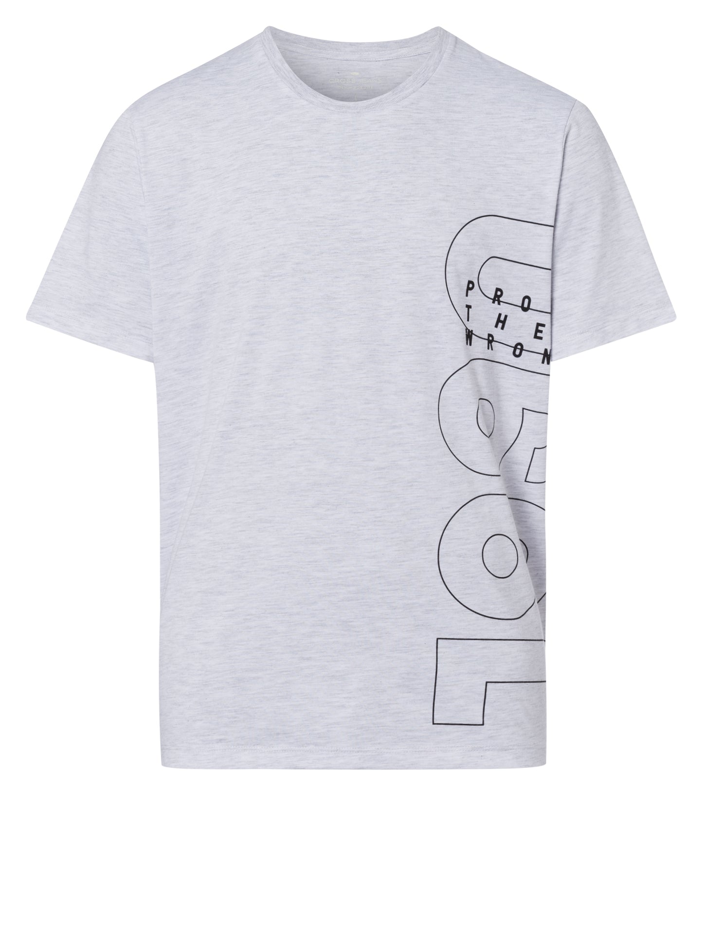 Men's regular print t-shirt grey
