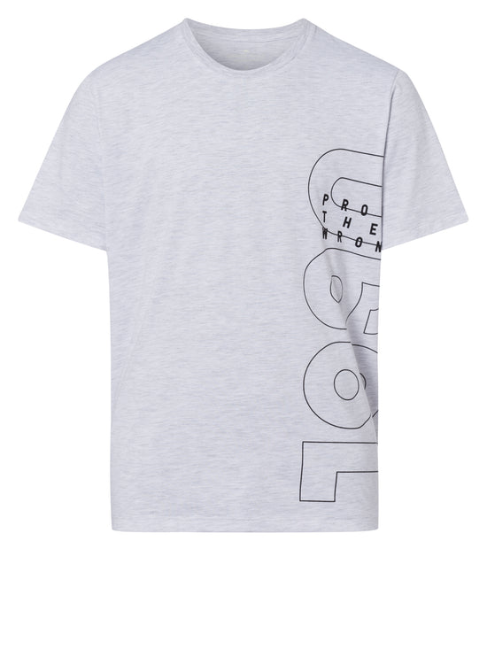 Men's regular print t-shirt grey