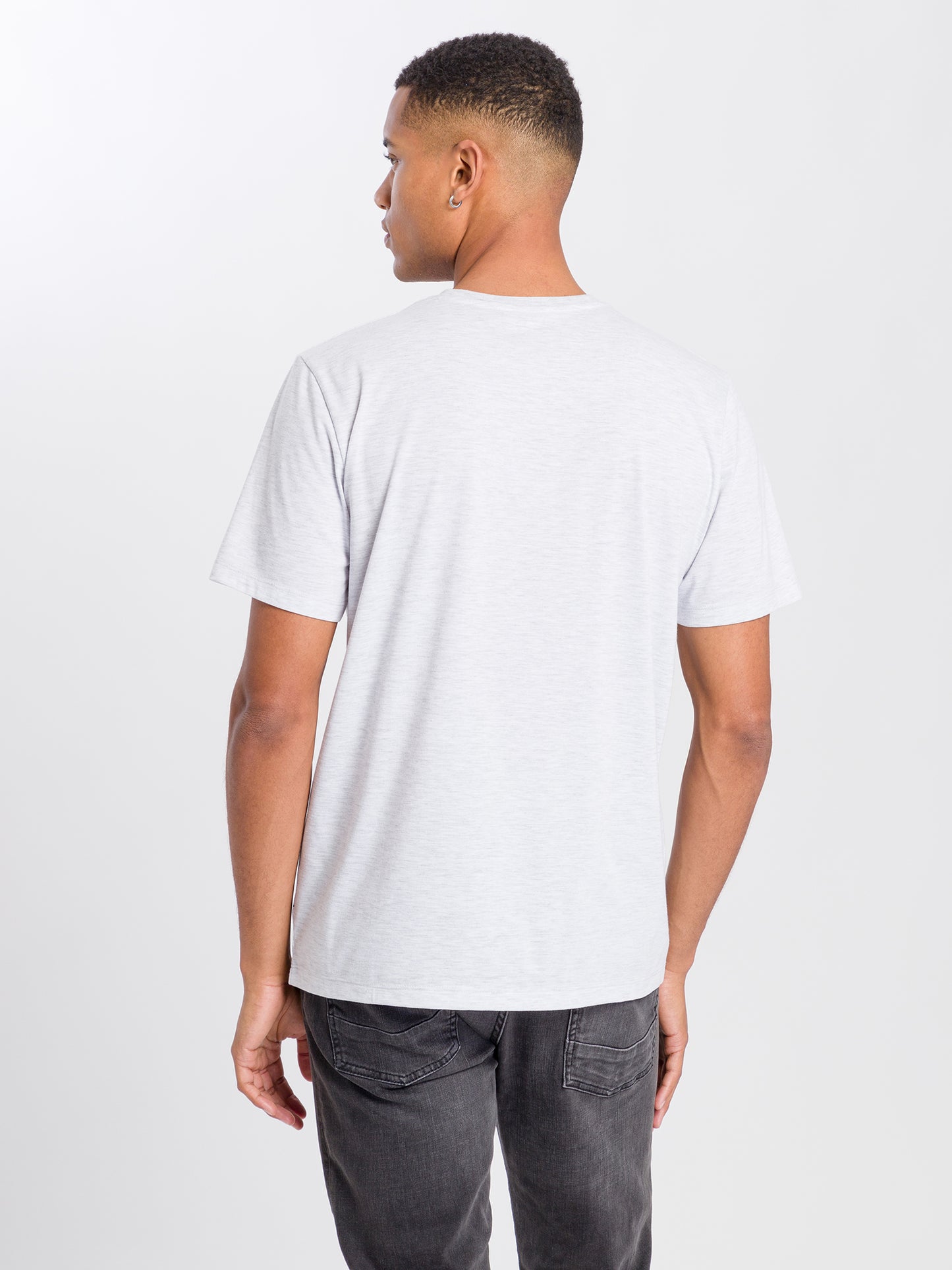 Men's regular print t-shirt grey
