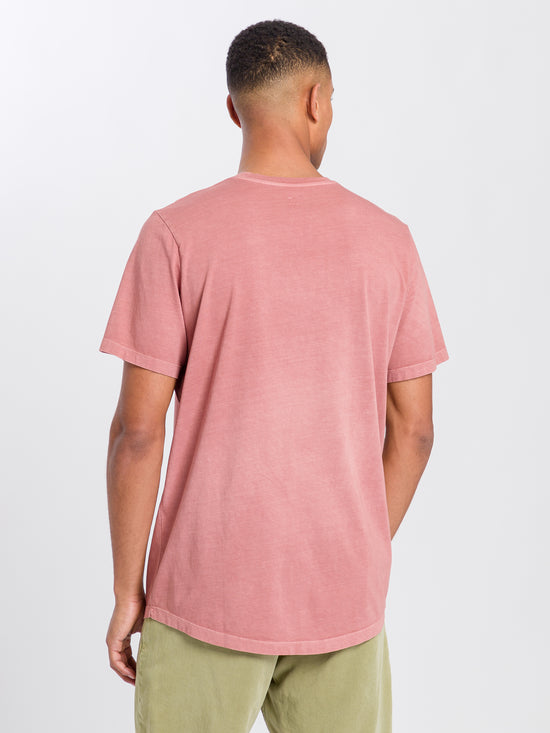 Men's regular t-shirt with logo print red