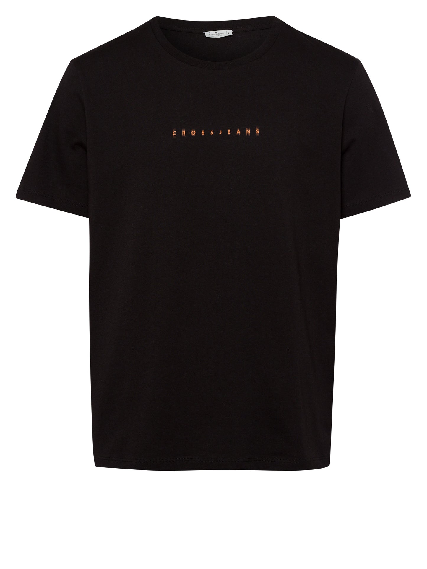 Men's regular t-shirt with back print black