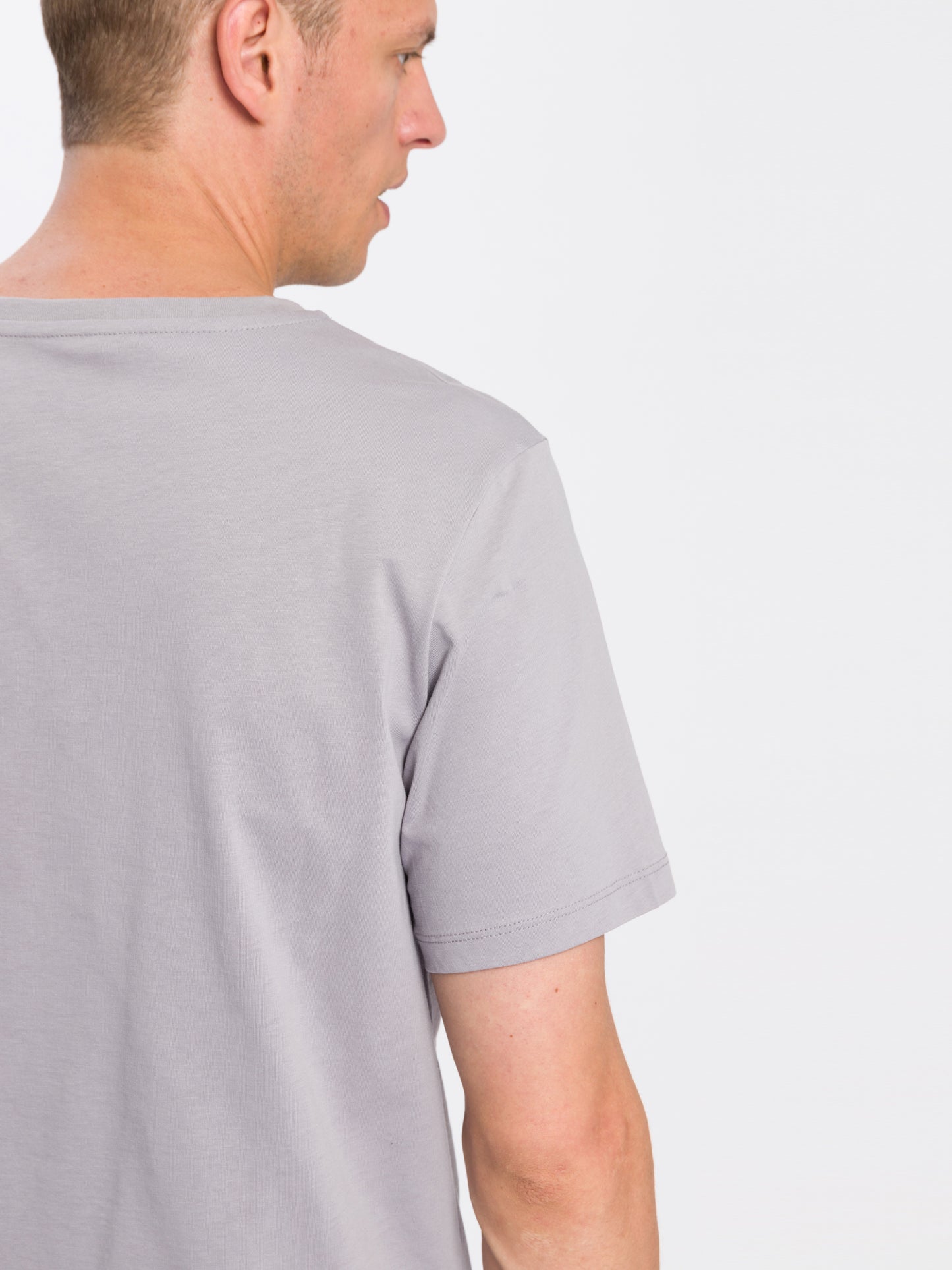 Herren Regular Print T-Shirt grau