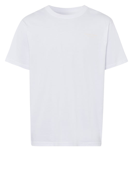 Herren Relaxed T-Shirt mit Rundhalsausschnitt weiß.