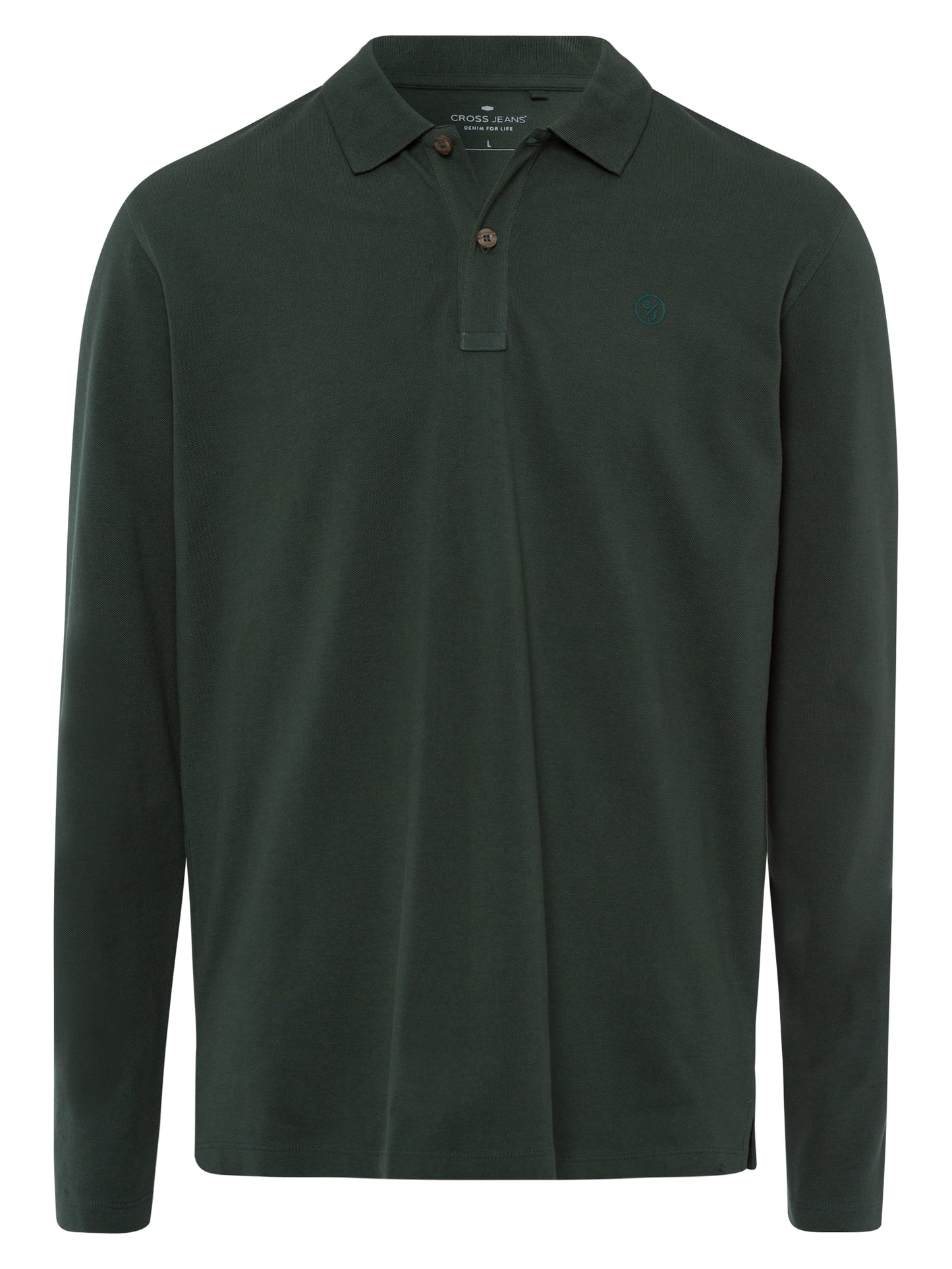 Men's Regular Long Sleeve Polo Green