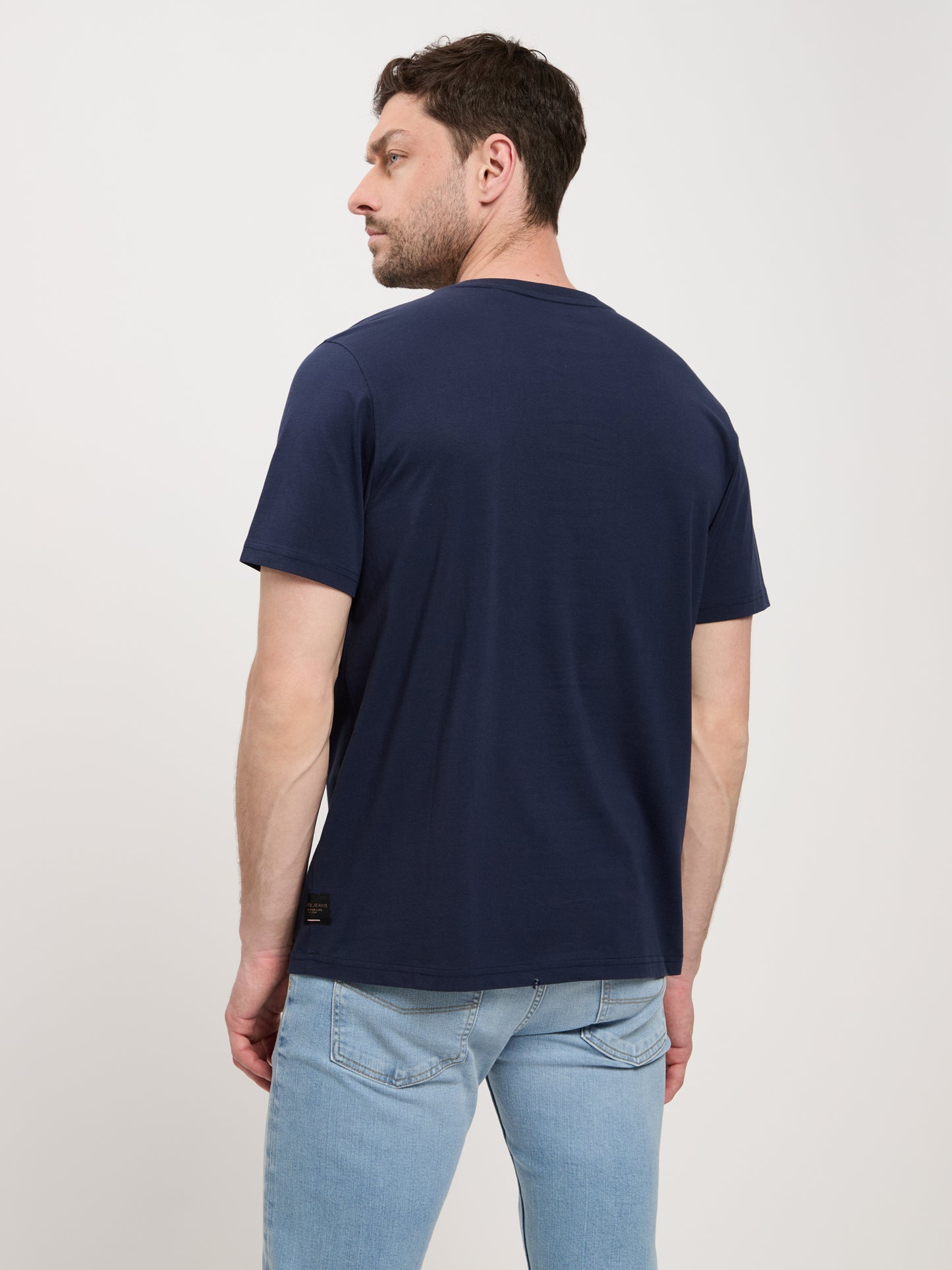 Men's T-Shirt Regular with Print in blue