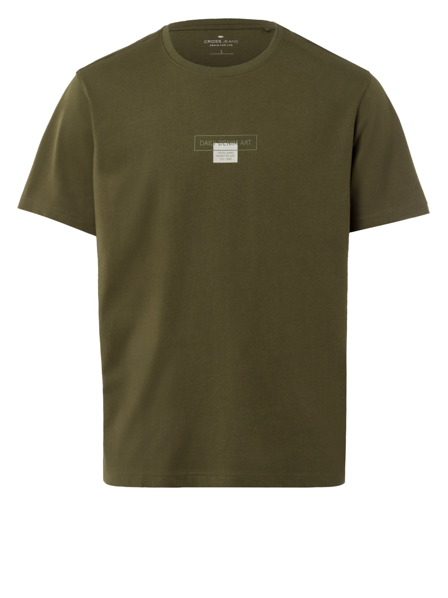 Men's regular t-shirt in khaki