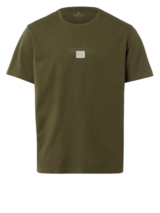 Men's regular t-shirt in khaki