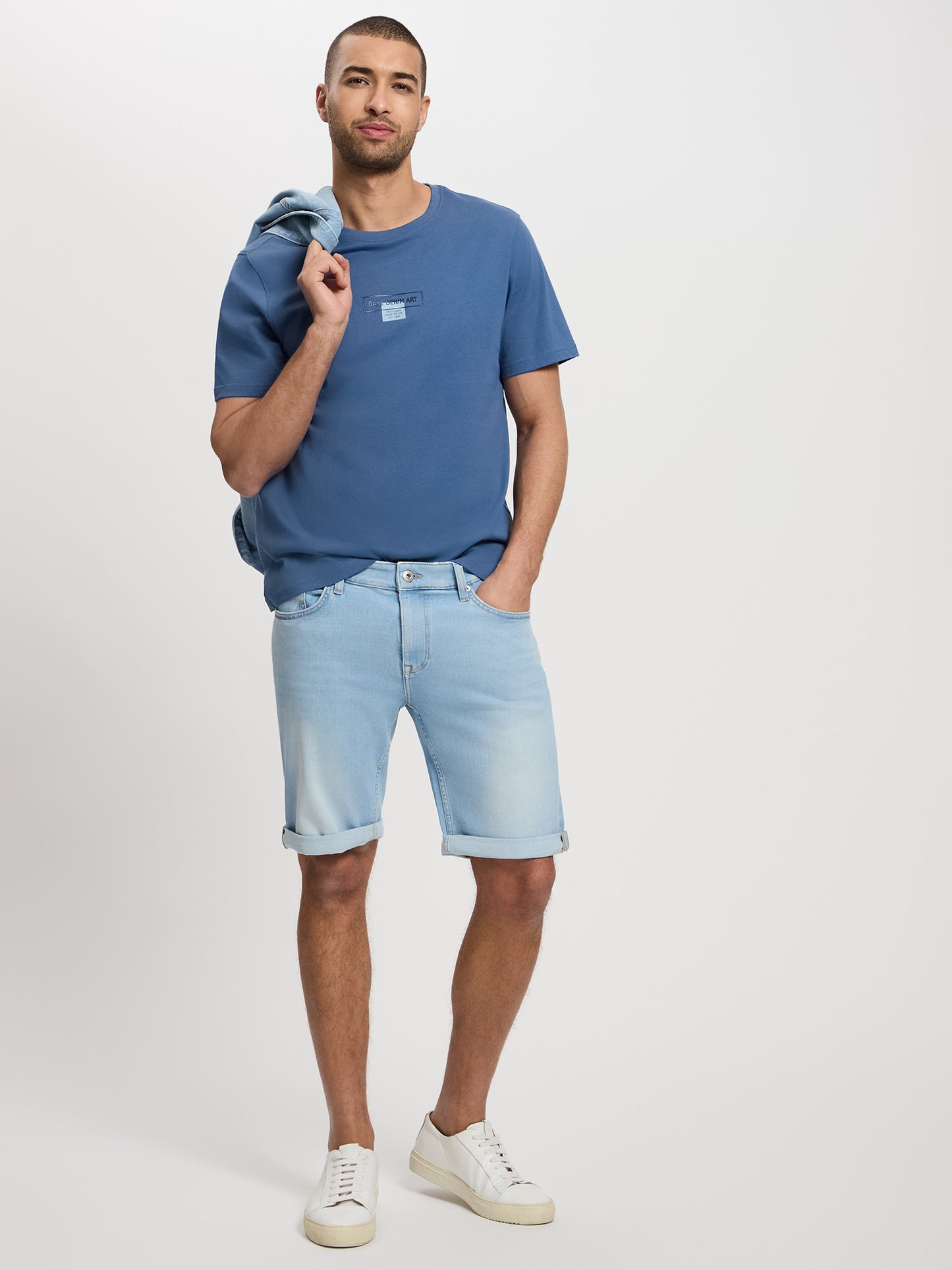 Herren Regular T-Shirt in indigo