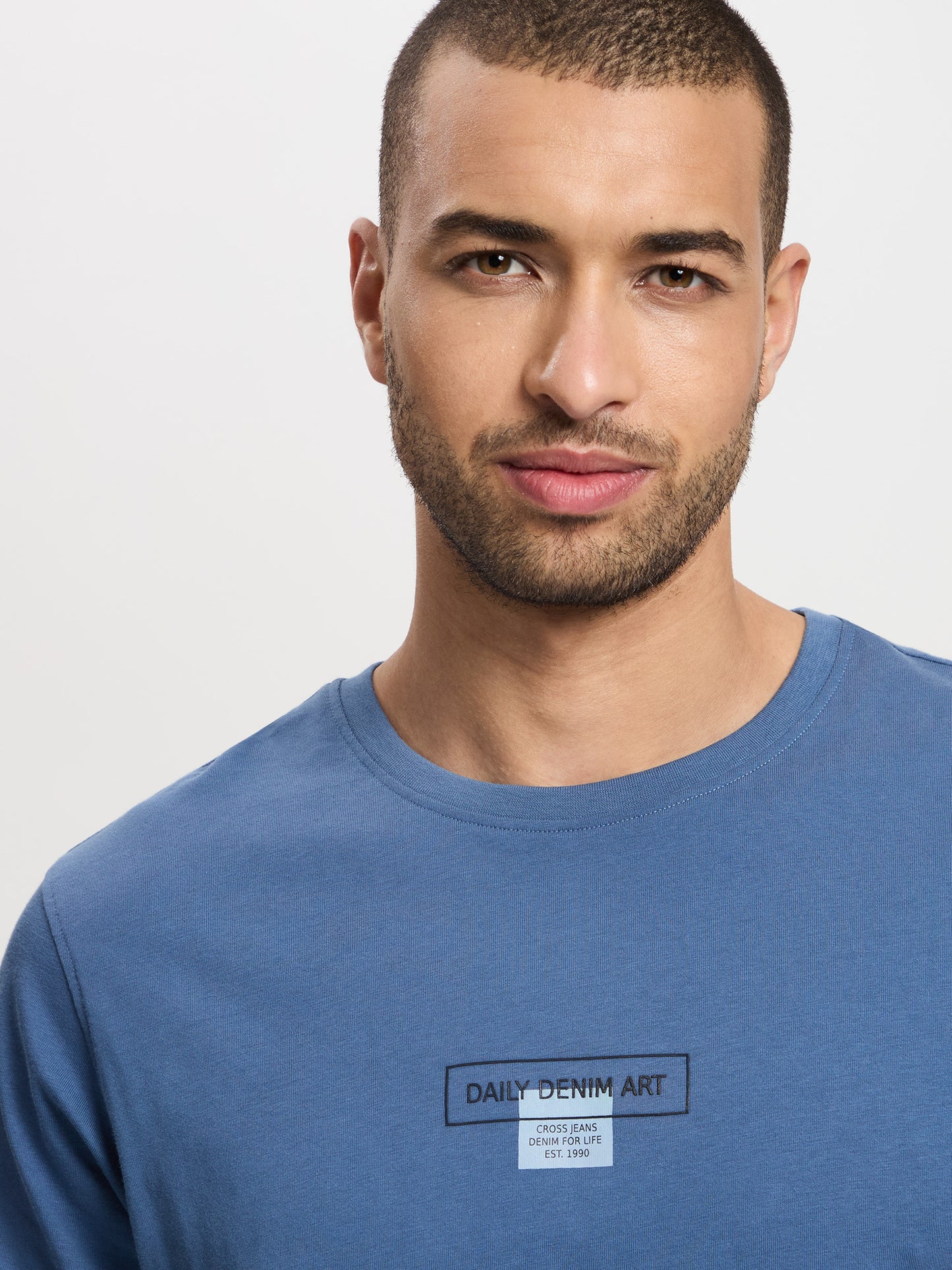 Herren Regular T-Shirt in indigo