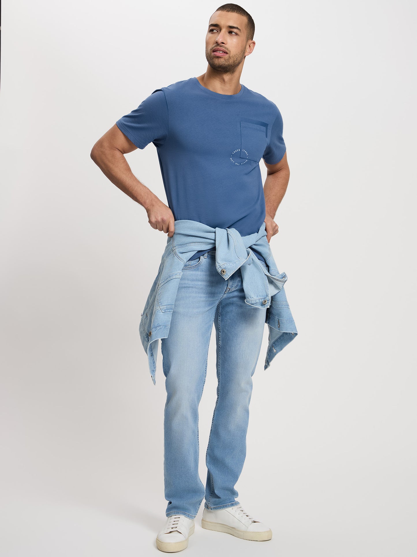 Herren Regular T-Shirt In Indigo