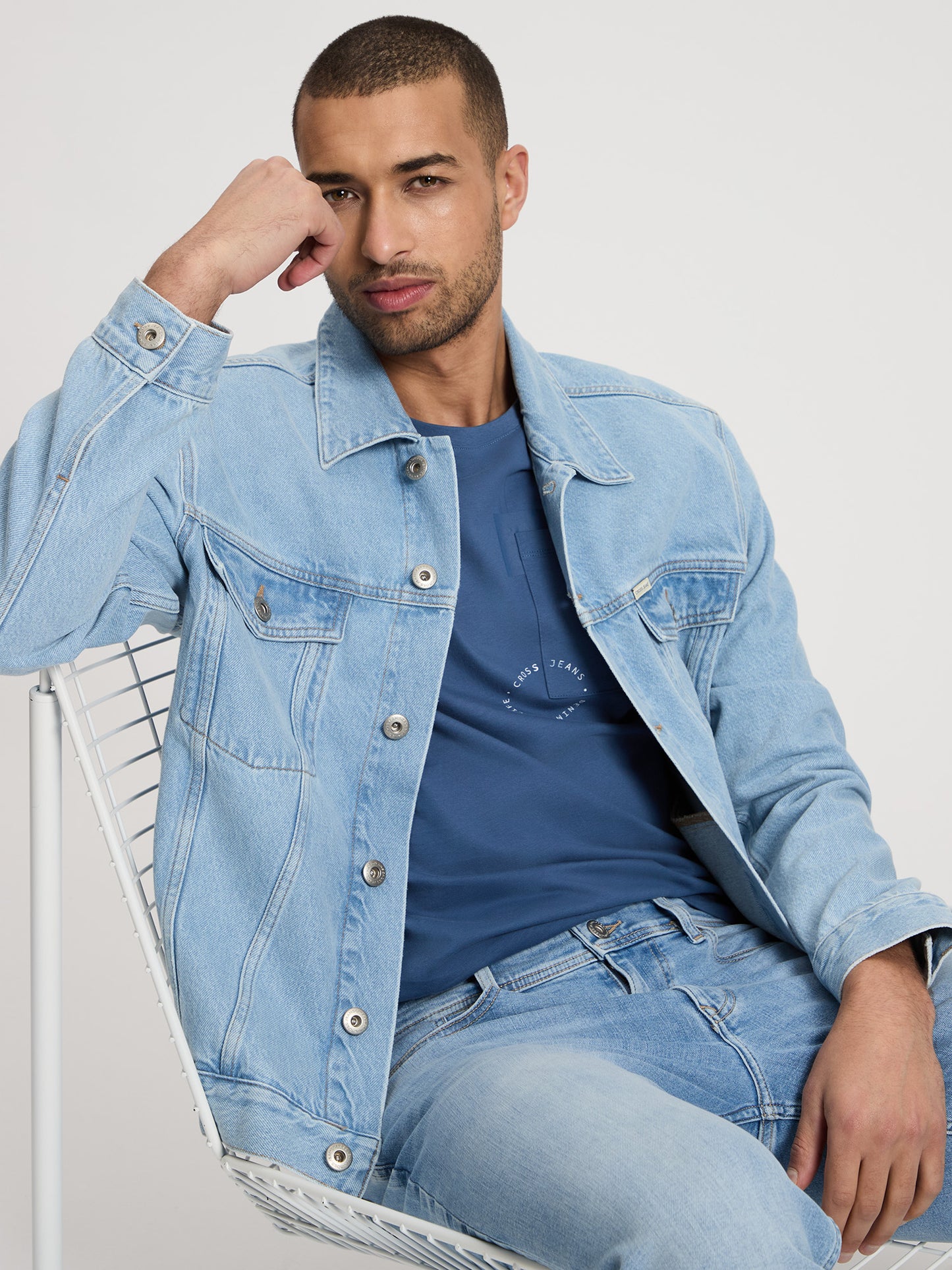 Herren Regular T-Shirt In Indigo