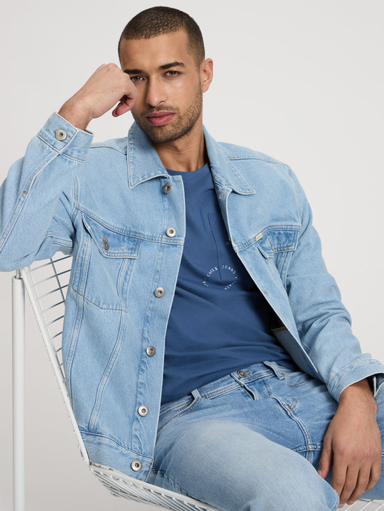 Herren Regular T-Shirt In Indigo