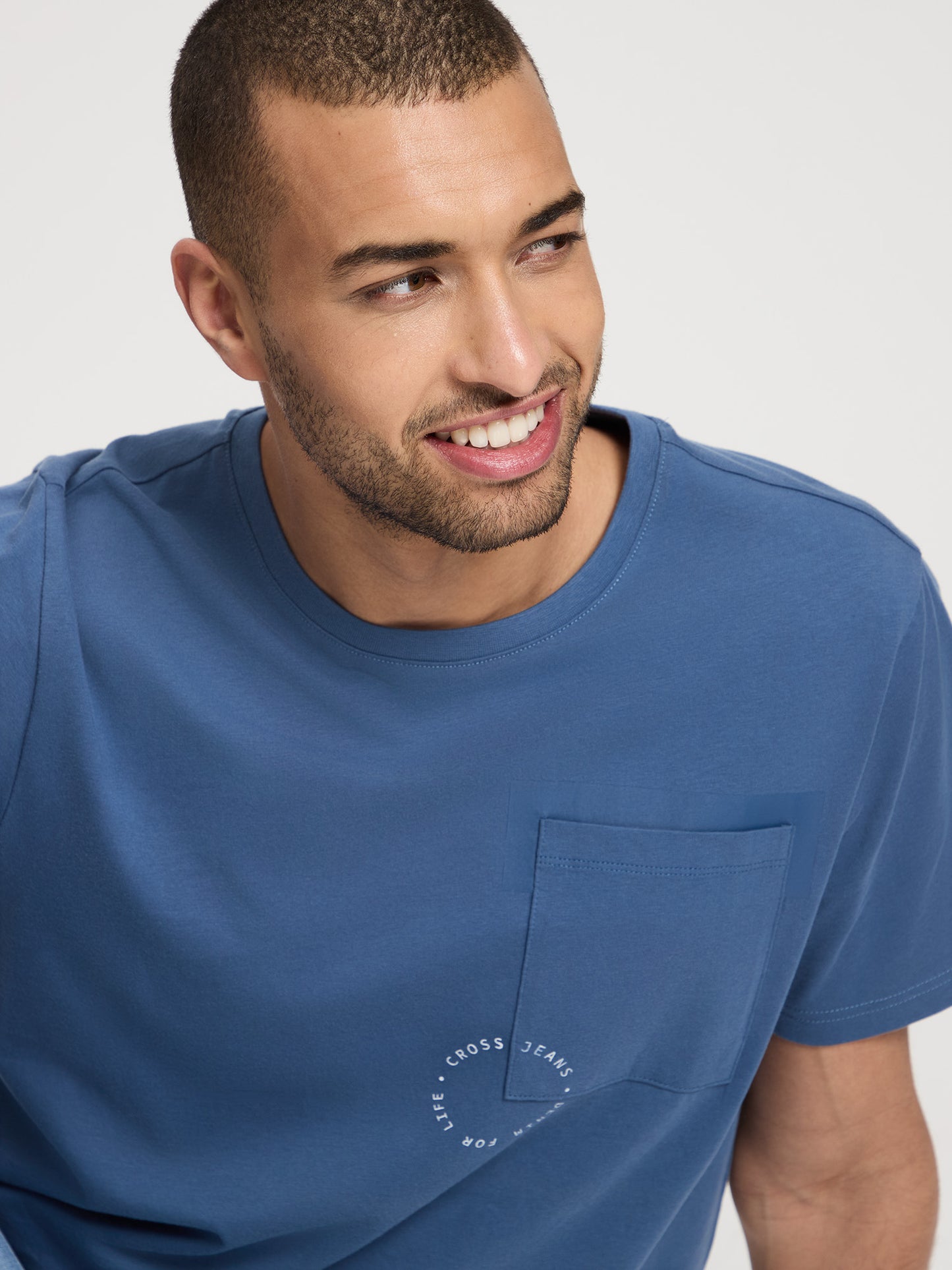Herren Regular T-Shirt In Indigo