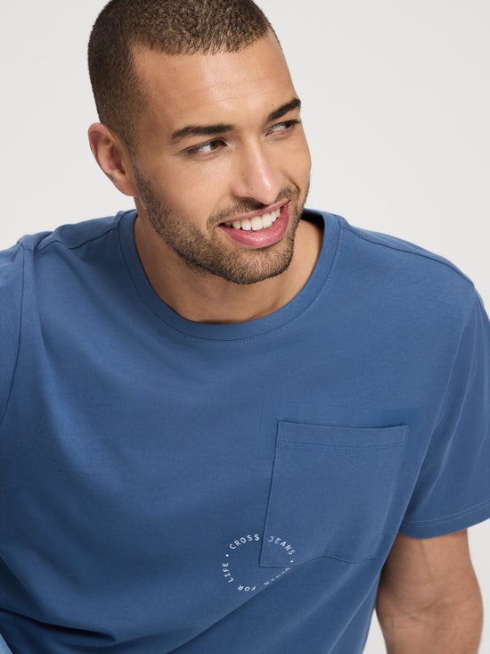 Herren Regular T-Shirt In Indigo